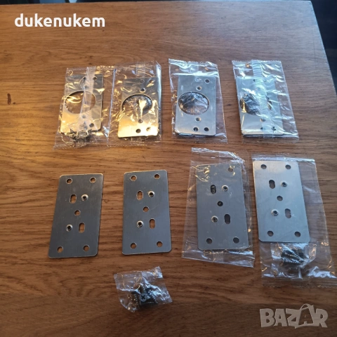 Комплект плочи за ремонт на панти – 8 бр. + 48 винта, снимка 9 - Шкафове - 53333562