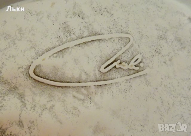 Бронзова чиния Collini Austria 215 гр.,подпис. , снимка 3 - Антикварни и старинни предмети - 40589297