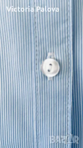 Риза голям размер YOUR SIXTH SENSE тънко райе, снимка 10 - Ризи - 47745267