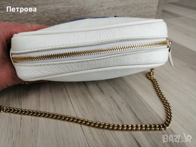 MSGM кожена бяла чанта Оригинал, снимка 8 - Чанти - 40067541