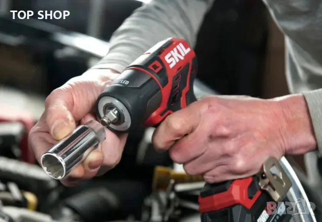 Ударен акумулаторен гайковерт SKIL SD1E2280DA комплект със 12VС батерия 2.0Ah и бързозарядно, снимка 4 - Гедорета - 48934872