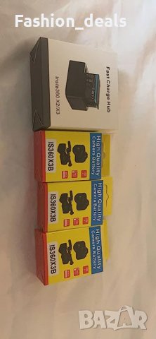 Ново Бързо Зарядно устройство + 3 батерии за фотоапарат Insta360, снимка 8 - Друга електроника - 41442617