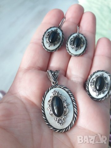 Сребърен комплект 333, снимка 2 - Бижутерийни комплекти - 42113931