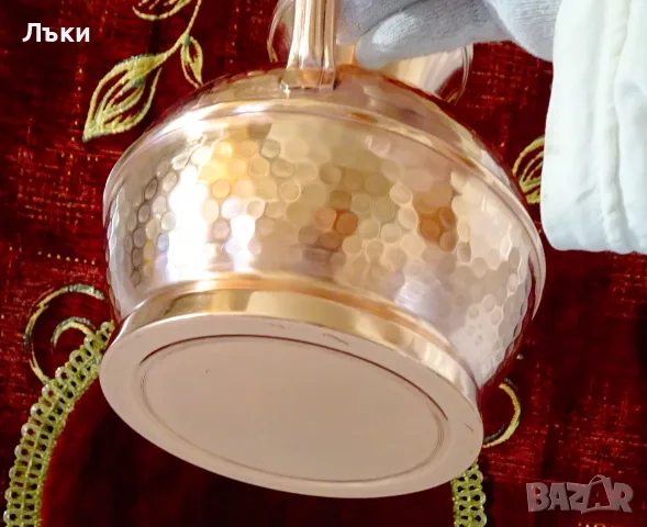 Медна кана,ваза,амфора,чиста червена мед 3 л. , снимка 4 - Антикварни и старинни предмети - 55990982