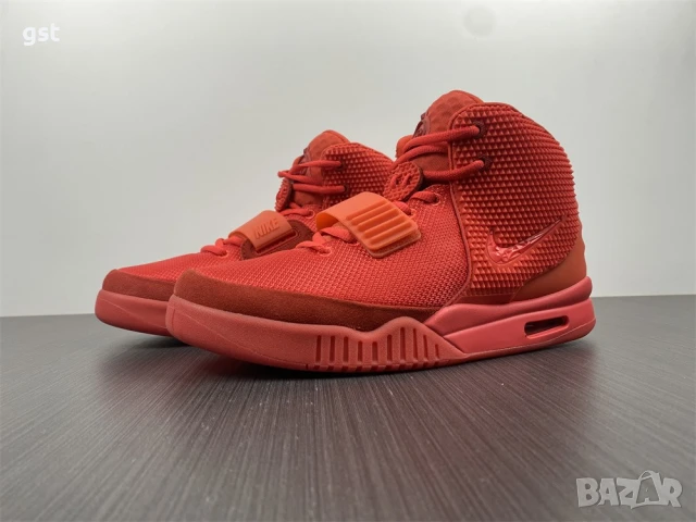 Изключително Редки Nike Air Yeezy 2 Red Kanye West баскетболни маратонки мъжки, снимка 13 - Маратонки - 51048378