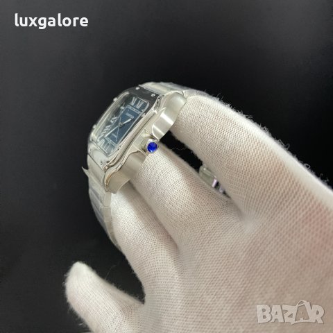 Мъжки часовник Cartier Santos de Cartier Blue Dial с автоматичен механизъм, снимка 5 - Мъжки - 42026236