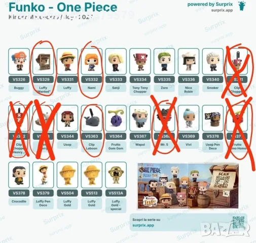 One piece funko pop kinder joy - продавам/разменям, снимка 2 - Фигурки - 55871370