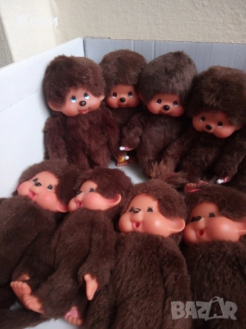 💖Оригинални японски кукли Monchhichi Sekiguchi Мончичи маймунки, снимка 8 - Плюшени играчки - 48265407