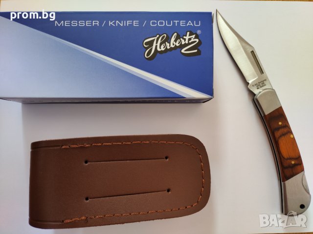 сгъваем джобен нож с калъф, Herbertz, Германия, снимка 3 - Ножове - 40676406
