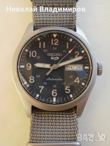 Seiko 4R36 оригинален мъжки Японски голям ръчен часовник, снимка 6 - Мъжки - 53636522