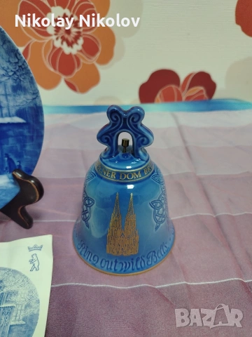 Порцеланов сет чиния и камбана , снимка 8 - Декорация за дома - 53479899