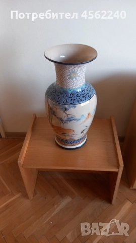 Декоративни китайска ваза 52 см, снимка 2 - Вази - 51436481