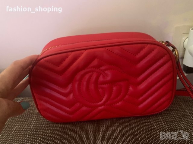 Дамска чанта Gucci (Marmont MATELASSÉ small Shoulder bag, снимка 8 - Чанти - 41450363