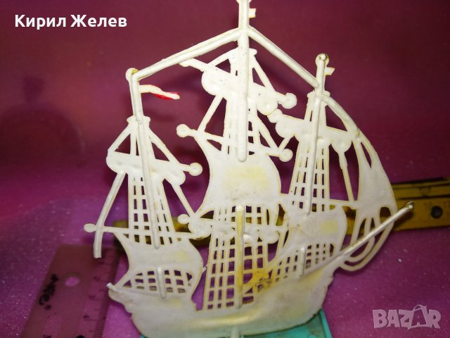 ШХУНА ПЛАТНОХОД ВЕТРОХОД СТАРО ДЕКОРАТИВНО БАКЕЛИТОВО КОРАБЧЕ За КОЛЕКЦИЯ ТЕМАТИЧЕН ИНТЕРИОР 42886, снимка 6 - Колекции - 44186785
