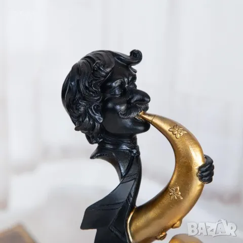 Нова Стауетка Музикант Саксофон Цигулка Тромпет Виолончело 30см, снимка 12 - Статуетки - 49496143