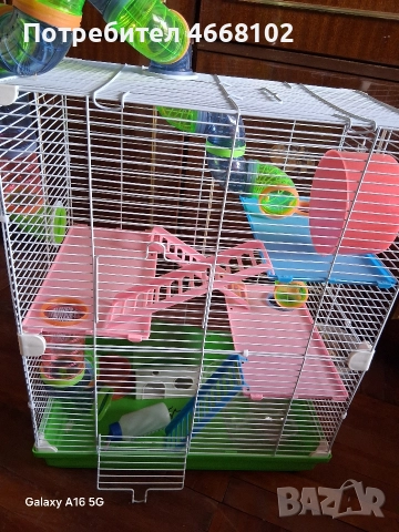 Голяма клетка за хамстери употребявана