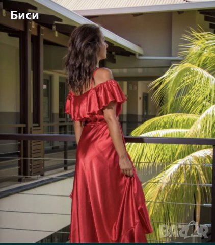 Красива,червена маркова рокля, снимка 1 - Рокли - 40057955