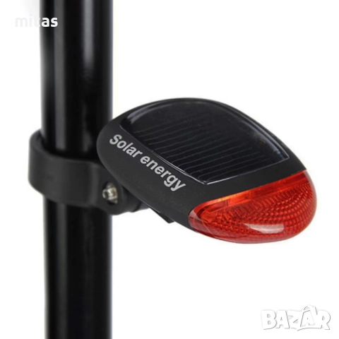 Задна LED стоп светлина за велосипед колело, Соларно захранване, снимка 2 - Аксесоари за велосипеди - 52040073