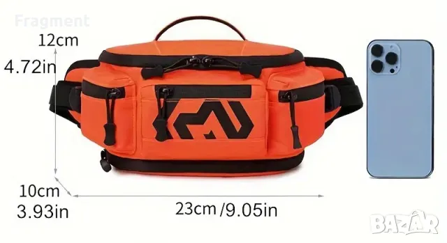 Мъжка чанта през гърди рамо кръста спорт и на открито многопластова, снимка 5 - Чанти - 49048563