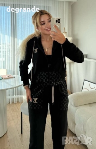 НАМАЛЕН Черен Дамски екип Louis Vuitton, снимка 8 - Спортни екипи - 52668137