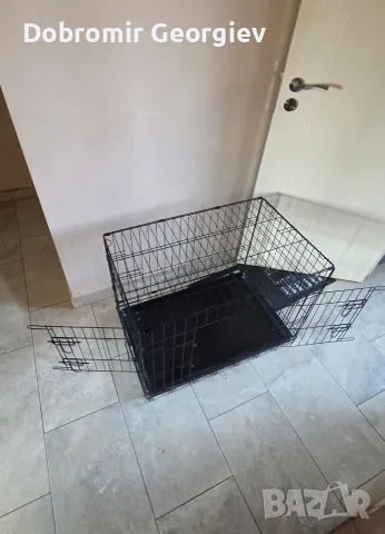 Duvo сгъваема метална клетка за куче 76×48×54 см - 2 врати