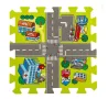 Детски килим тип пъзел, писта за колички, 31,5x31,5 см, снимка 1