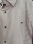 Чисто нова мъжка риза Tommy Hilfiger Classic Fit с дълъг ръкав, дизайн розово  бяло райе, размер XXL, снимка 7