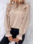 Модна дамска блуза с дълъг ръкав - 023, снимка 1 - Блузи с дълъг ръкав и пуловери - 42012993