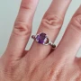 ✨ Пръстен „Виолетово вдъхновение“ – Аметист и Сребро 925, снимка 4