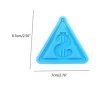 $ Долар лого триъгълник силиконов молд форма фондан висулка шоколад бижу декор обеца обеци, снимка 2