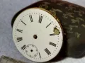 МЕХАНИЗЪМ от СТАР КОЛЕКЦИОНЕРСКИ ШВЕЙЦАРСКИ ДЖОБЕН ЧАСОВНИК с ПОРЦЕЛАНОВ РИМСКИ ЦИФЕРБЛАТ 49690, снимка 11