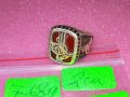 СКЪПОЦЕНЕН ТУРСКИ АРИСТОКРАТИЧЕН СРЕБЪРЕН ПРЪСТЕН СРЕБО 925 с ШЛИФОВАН КАРНЕОЛ СУЛТАНСКА ТУГРА 41968, снимка 11