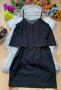 Черна елегантна рокля , снимка 1 - Рокли - 41728553