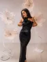 Дълга черна дамска рокля , снимка 3