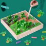 Дървена играчка Градински зеленчуци - Игра за улавяне на буболечки, снимка 1 - Образователни игри - 41646299