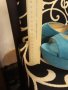 син сандал чисто нов с платформа отпред и елегантен удобен ток, снимка 3