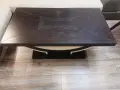 Холна маса венге с кожа, снимка 3