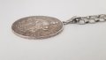 Рядка и стара сребърна монета с верижка Hungary 1/2 Thaler 1787  , снимка 4