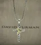 David Yurman оригинален кръст колие, снимка 1