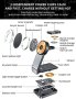 Ново Магнитно безжично зарядно устройство 15W/Сгъваема стойка, снимка 5