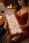 Луксозна подаръчна кутия с 21 сапунени рози, снимка 2