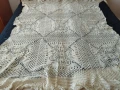 Големи покривки ръчно плетени за маса или легло, снимка 1