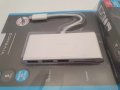 НОВО! Type-C USB Hub хъб + Card Reader vivanco , снимка 3