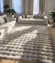 ПРОМОЦИЯ НА Луксозни 3D Бъбъл Килими „Заешки Косъм“ – Размер 150х200 см , снимка 4