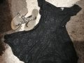Дамска къса черна рокля, снимка 1 - Рокли - 35902998