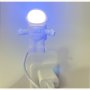Бяла преносима настолна USB лампа за четене с форма на астронавт DC 5VLED светлина за компютър PC, снимка 9