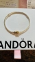 Чисто нова гривна Pandora с 14 к златна закопчалка, снимка 2
