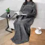 Меко, плюшено одеало с ръкави, снимка 1