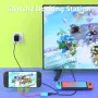 Докинг станция за Switch 2 за Nintendo Switch 1/2 и Steam Deck, поддържаща режим на TV Dock - ЧЕРЕН, снимка 3
