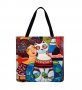 Торба Жена с Котка за многократна употреба, снимка 1 - Чанти - 35779119
